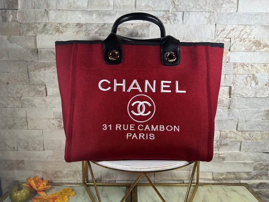 Mirror Bags- Wine Color CC Tote