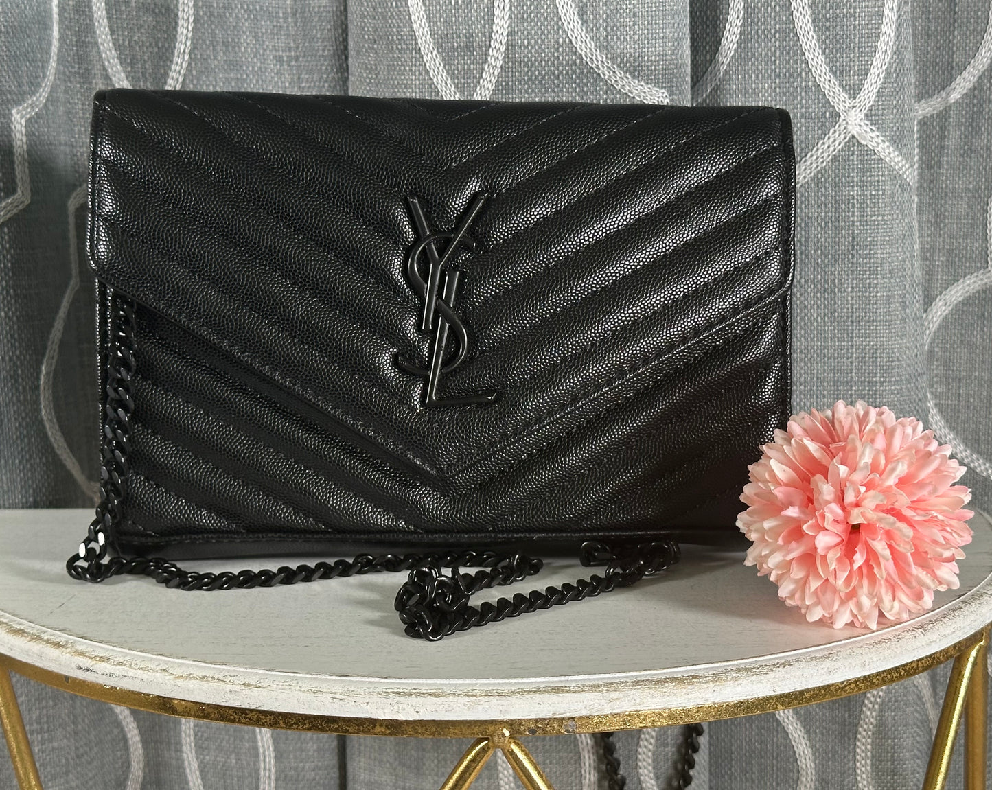 Mirror Bags- YS Black on Black Evening Clutch