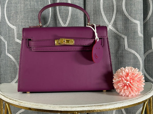 Mirror Bags- H Mini Kelly- Purple