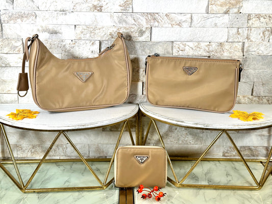 Mirror Sets- Mirror Bags- Champagne Pra 3 piece Set