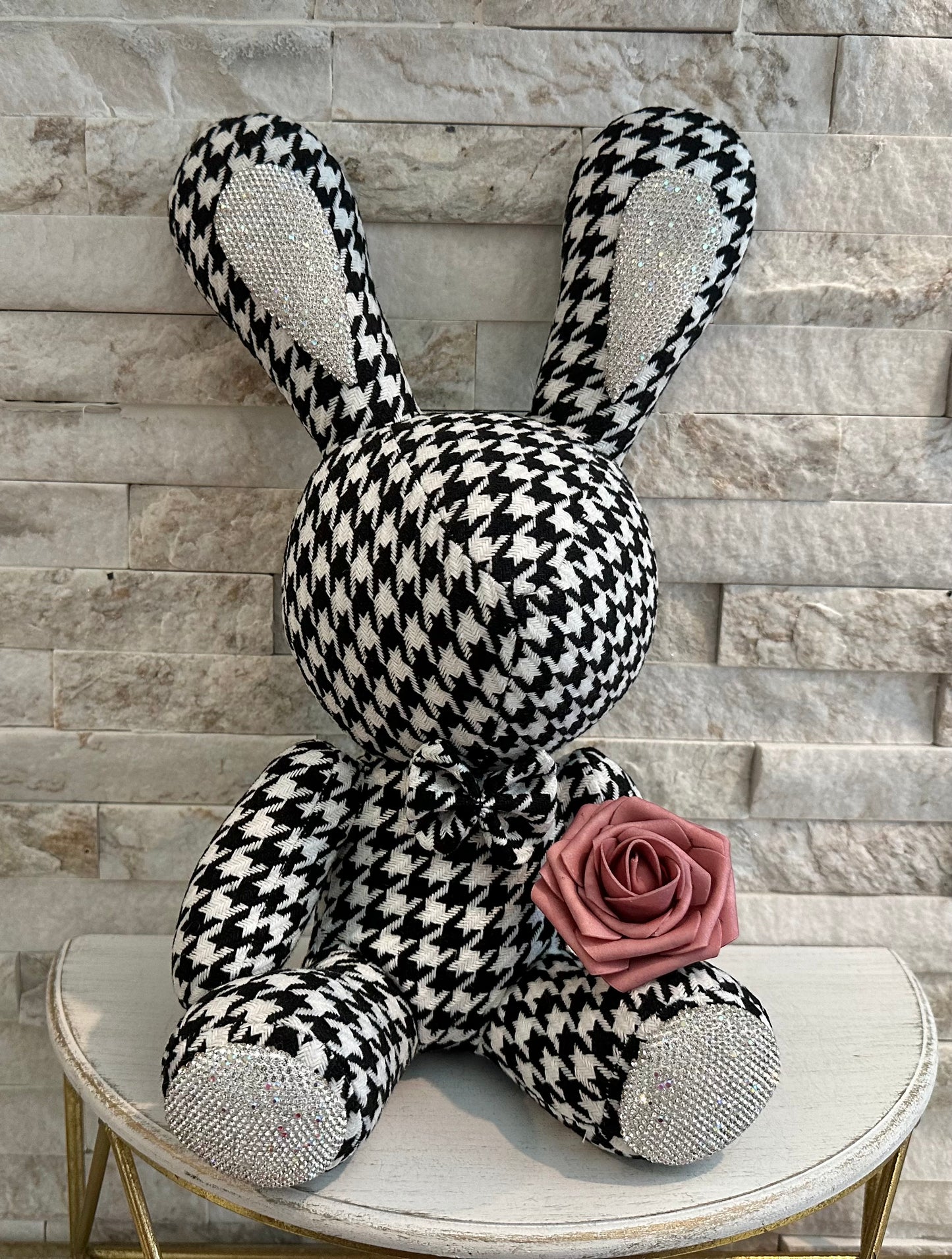 Luxury Bunny- Houndstooth Bunny