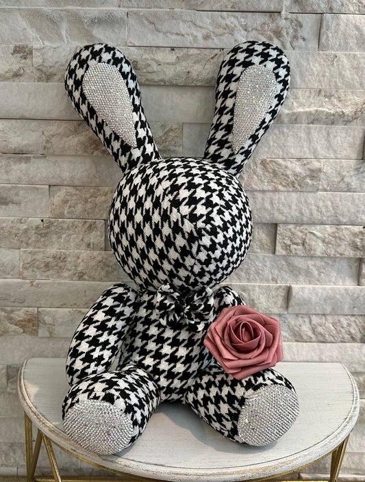 Luxury Bunny- Houndstooth Bunny