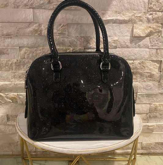 Glossy Sparkle Satchel Bag