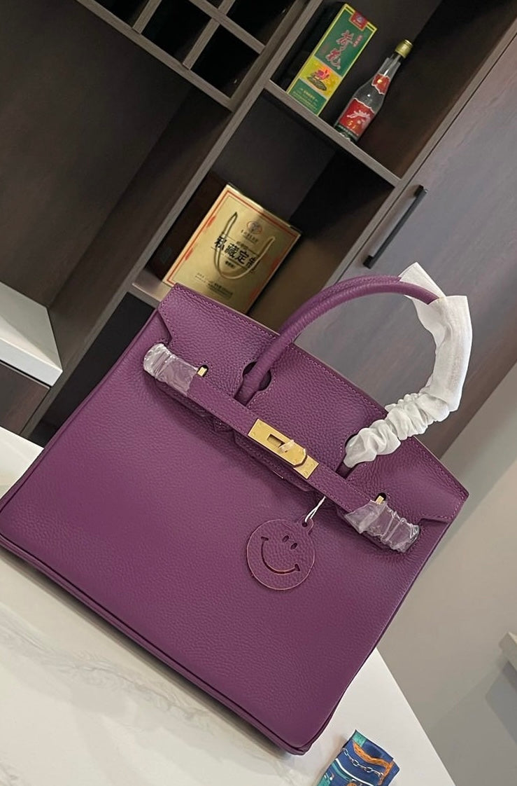 Mirror Bag- H BK in Purple