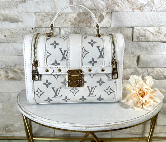 Mirror Bag- White Trunk Lulu Monogram