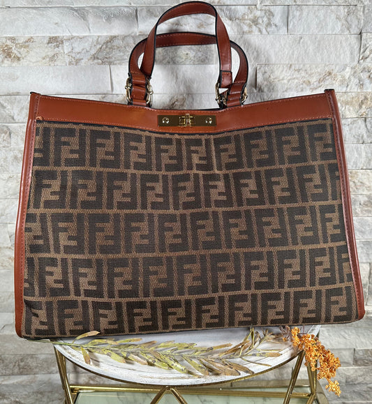 Mirror Bags- Brown Fen Fen Tote