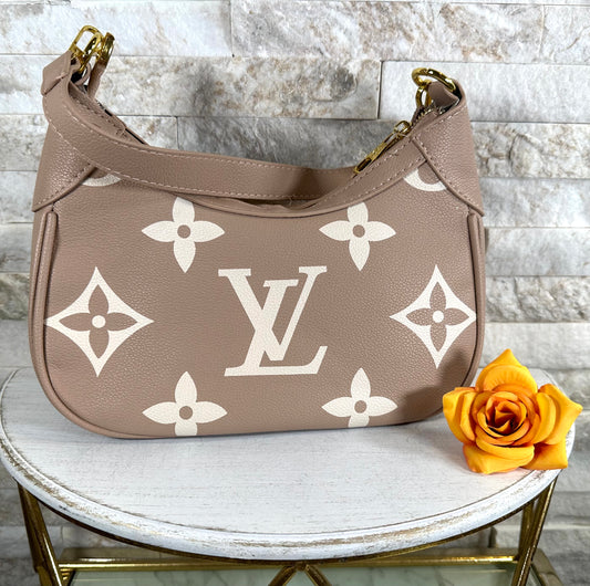 Mirror Bags- Taupe Lulu Hobo Bag