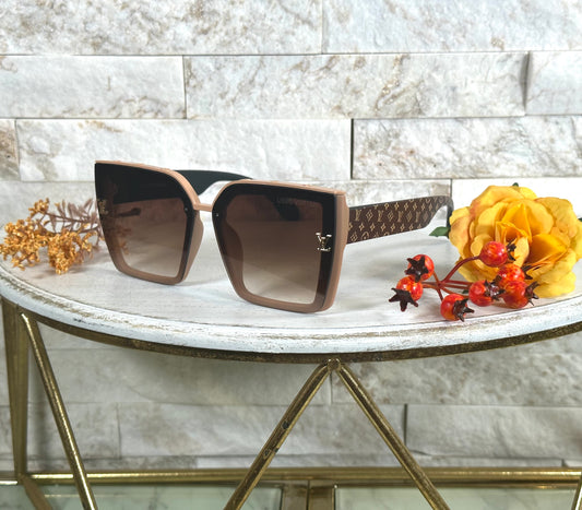 Fall Sunglasses- Tan Monogram Lulu