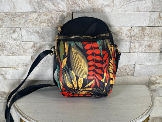 Colorful Foilage Small Crossbody Bag