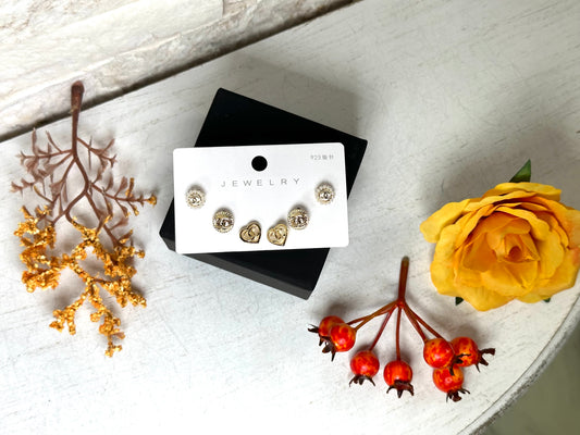 Earrings- CC Gold Mini Set