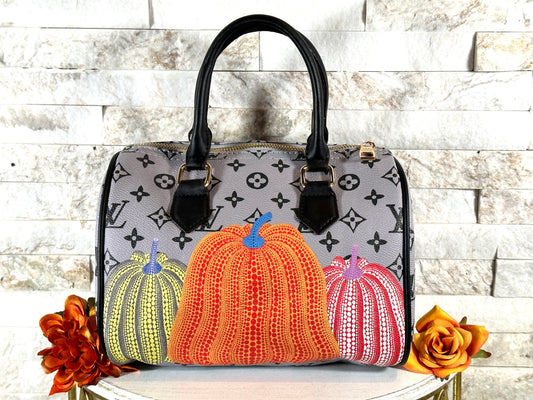 Mirror Bag- Grey and Black Pumpkin Speedy Bag