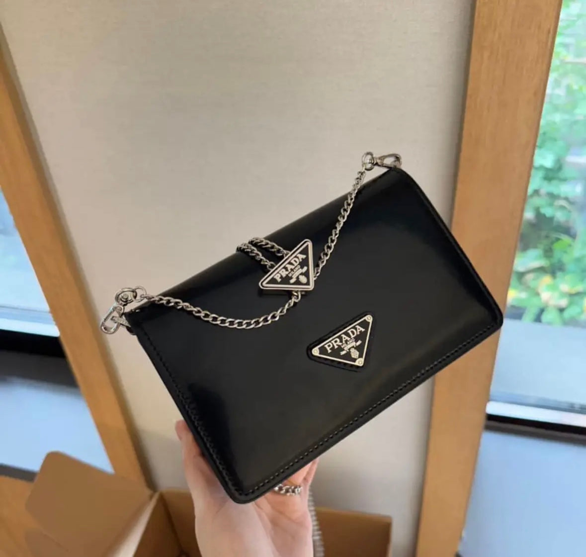 Mirror Bags- Pra Black Evening Bag