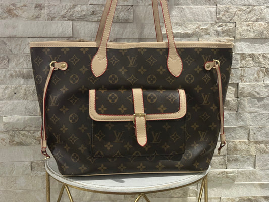 Mirror Bags- Brown Monogram Front Tote