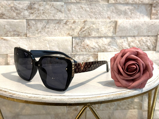 Sunglasses Box 3- Lulu Brown Monogram V