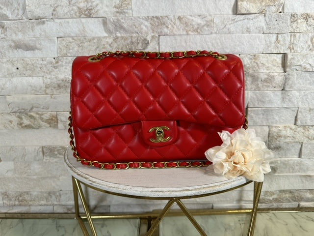 CC  Cherry Red Quilt Bag