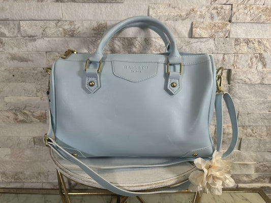 Light Blue Small Duffle Bag