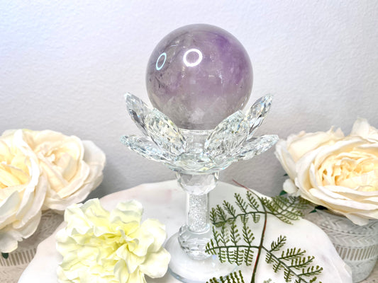 Clear Amethyst Sphere 1